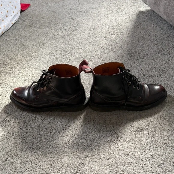 Dr. Martens Burgundy Ankle Boots - Picture 2 of 7